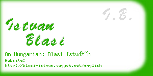 istvan blasi business card